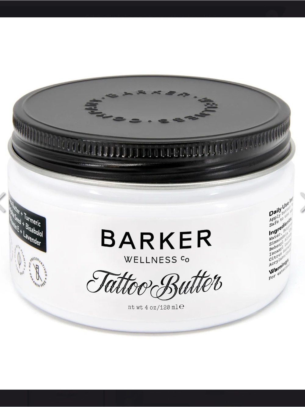 Barker Wellness Co Hydrate & Enhance Your Ink – Tattoo Butter